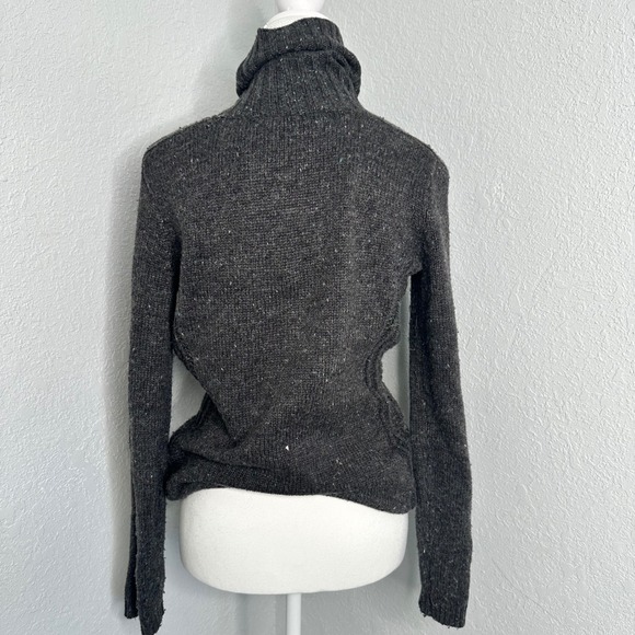 Woolrich Women's XS‎ Gray Speckled Wool Blend Knit Sweater - Picture 5 of 9